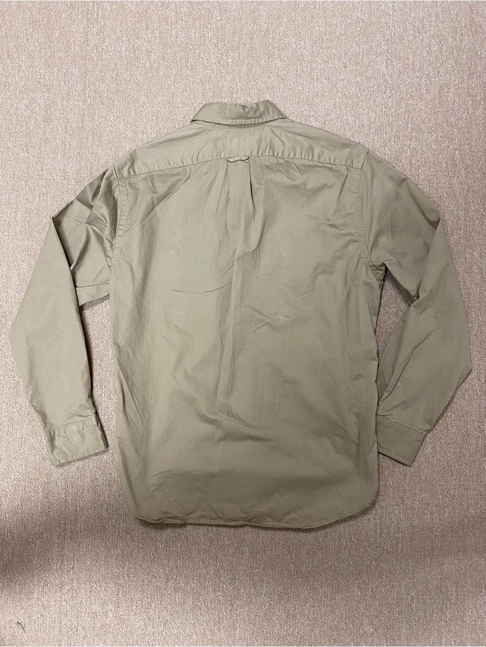 J. Crew Men's Button-Down Shirt in Light Khaki